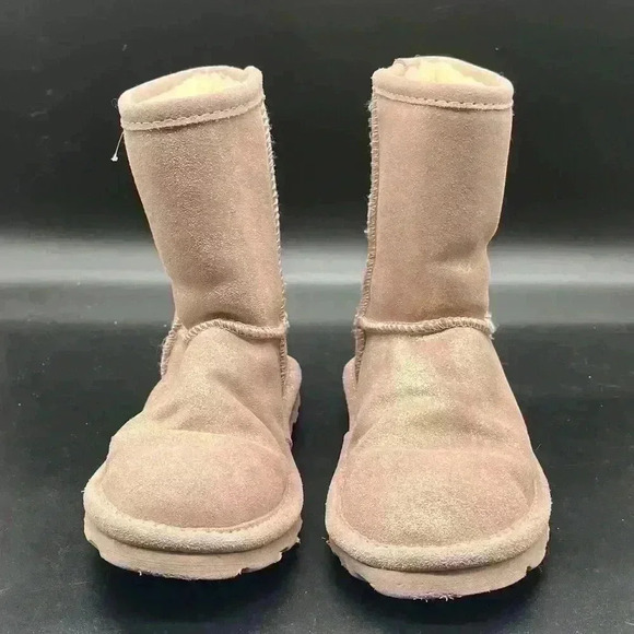 Bearpaw Kids Elle Exotic youth size 3 pink gold shimmer wool lining - Picture 3 of 9